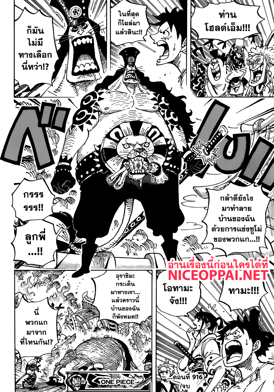 One Piece วันพีซ ตอนที่ 916